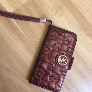 MK wallet iPhone case